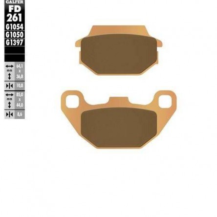 FD261G1397 PASTILLAS DE FRENO MOTO GALFER (SINTER QUADS BRAKE PADS)