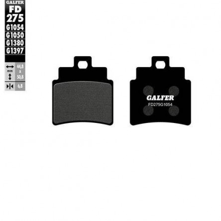 FD275G1054 PASTILLES DE FRE MOTO GALFER (SEMI METAL BRAKE PADS)