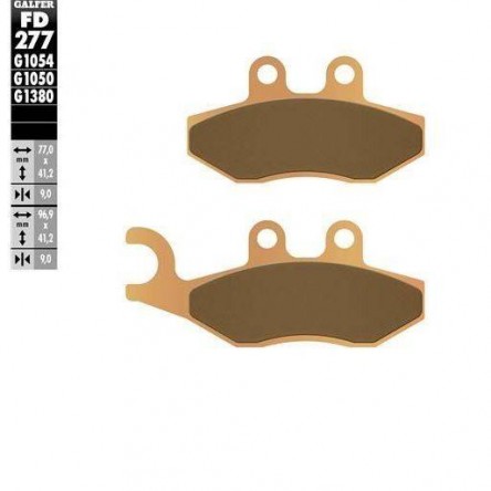 FD277G1380 PASTILLES DE FRE MOTO GALFER (SINTER SCOOTER BRAKE PADS)
