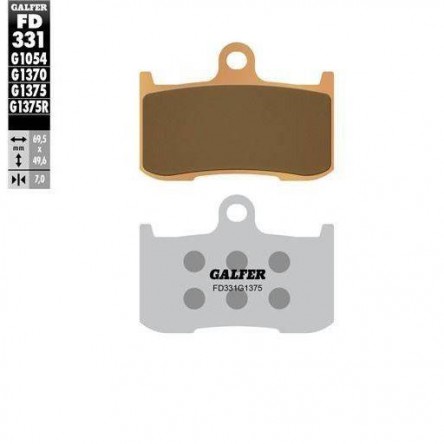 FD331G1375 PASTILLES DE FRE MOTO GALFER (SINTER SPORT BRAKE PADS)