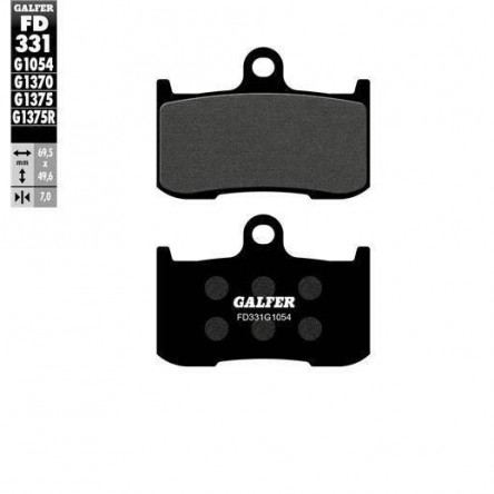 FD331G1054 PASTILLES DE FRE MOTO GALFER (SEMI METAL BRAKE PADS)