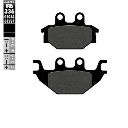 FD336G1054 PASTILLAS DE FRENO MOTO GALFER (SEMI METAL BRAKE PADS)