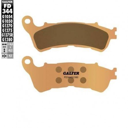 FD344G1380 PASTILLAS DE FRENO MOTO GALFER (SINTER SCOOTER BRAKE PADS)