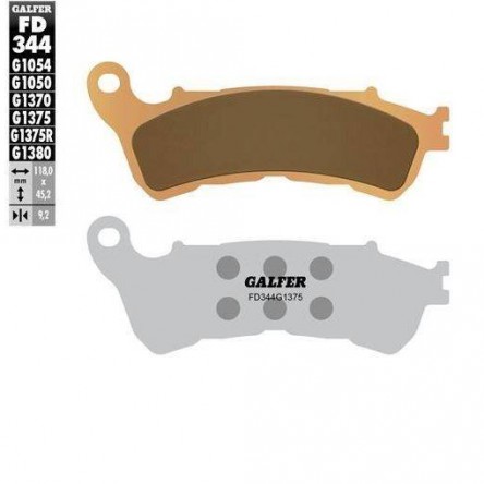 FD344G1375 PASTILLES DE FRE MOTO GALFER (SINTER SPORT BRAKE PADS)