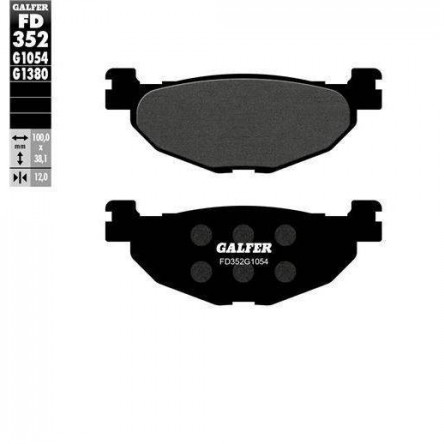 FD352G1054 PASTILLES DE FRE MOTO GALFER (SEMI METAL BRAKE PADS)