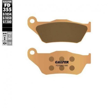 FD355G1380 PASTILLAS DE FRENO MOTO GALFER (SINTER SCOOTER BRAKE PADS)