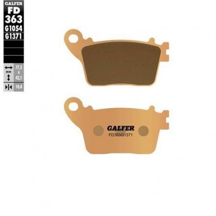 FD363G1371 PASTILLES DE FRE MOTO GALFER (SINTER STREET BRAKE PADS)