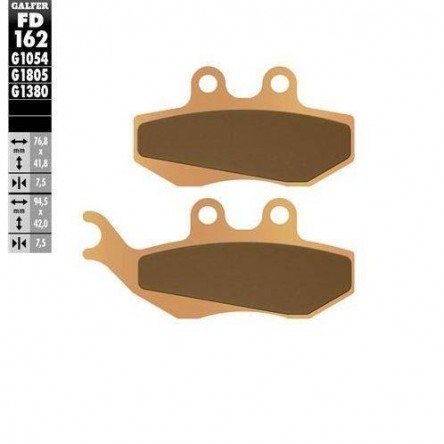 FD162G1380 PASTILLAS DE FRENO MOTO GALFER (SINTER SCOOTER BRAKE PADS)