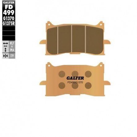 FD499G1370 PASTILLES DE FRE MOTO GALFER (SINTER STREET BRAKE PADS)