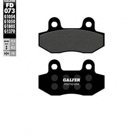 FD073G1054 PASTILLES DE FRE MOTO GALFER (SEMI METAL BRAKE PADS)