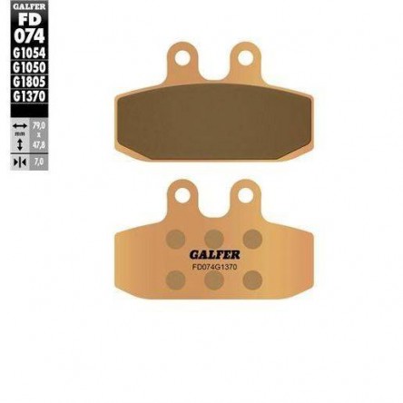 FD074G1370 PASTILLAS DE FRENO MOTO GALFER (SINTER STREET BRAKE PADS)