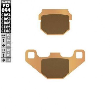 FD094G1396 PASTILLES DE FRE MOTO GALFER (SINTER OFF-ROAD BRAKE PADS)