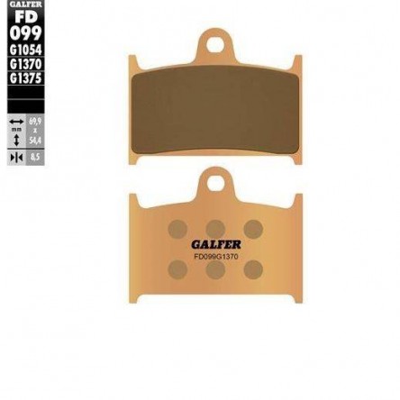 FD099G1370 PASTILLAS DE FRENO MOTO GALFER (SINTER STREET BRAKE PADS)