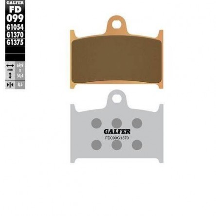FD099G1375 PASTILLES DE FRE MOTO GALFER (SINTER SPORT BRAKE PADS)