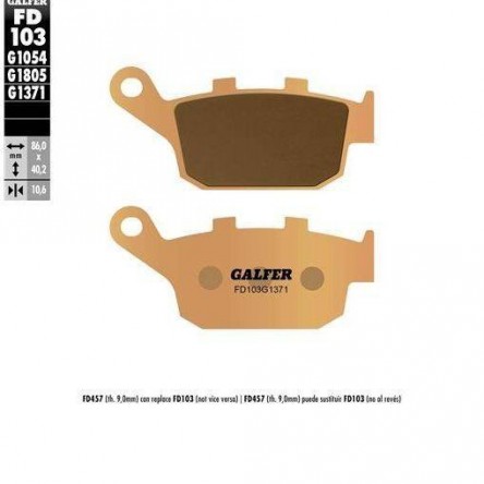 FD103G1371 PASTILLES DE FRE MOTO GALFER (SINTER STREET BRAKE PADS)