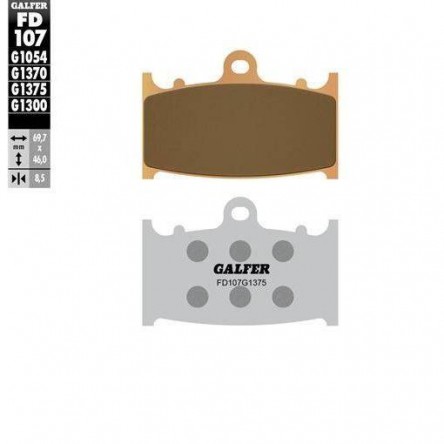 FD107G1375 PASTILLES DE FRE MOTO GALFER (SINTER SPORT BRAKE PADS)
