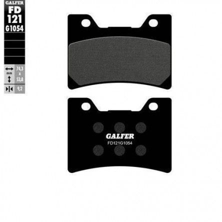 FD121G1054 PASTILLES DE FRE MOTO GALFER (SEMI METAL BRAKE PADS)