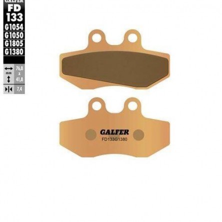 FD133G1380 PASTILLAS DE FRENO MOTO GALFER (SINTER SCOOTER BRAKE PADS)