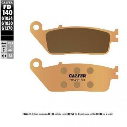 FD140G1370 PASTILLES DE FRE MOTO GALFER (SINTER STREET BRAKE PADS)