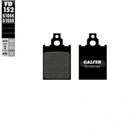 FD152G1054 PASTILLES DE FRE MOTO GALFER (SEMI METAL BRAKE PADS)
