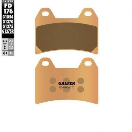 FD176G1370 PASTILLES DE FRE MOTO GALFER (SINTER STREET BRAKE PADS)