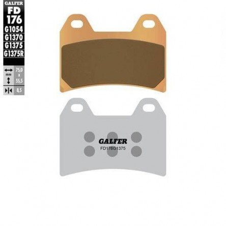 FD176G1375 PASTILLES DE FRE MOTO GALFER (SINTER SPORT BRAKE PADS)