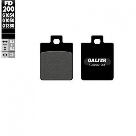 FD200G1054 PASTILLES DE FRE MOTO GALFER (SEMI METAL BRAKE PADS)