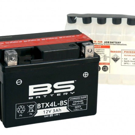 BATERIA BS BATTERY BTX4L-BS 12V 3 AH