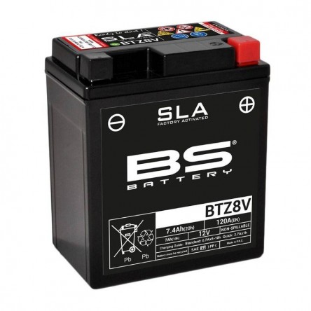 BATERIA BS BATTERY SLA BTZ8V  12V 7.4 AH