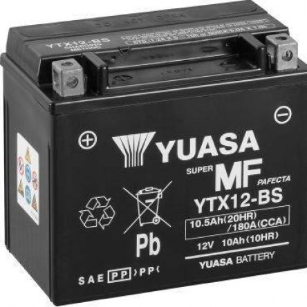 BATERIA YUASA YTX12-BS 12V 10.5 AH