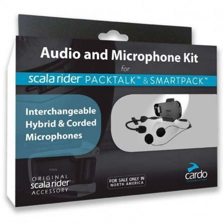 KIT D´AUDIO PER INTERCOMUNICADORES DE MOTO CARDO SmartPack / Packtalk / Packtalk Bold