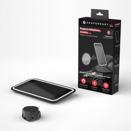 SHAPEHEART SOPORT MAGNÉTIC UNIVERSAL SMARTPHONE MIRALL SCOOTER M