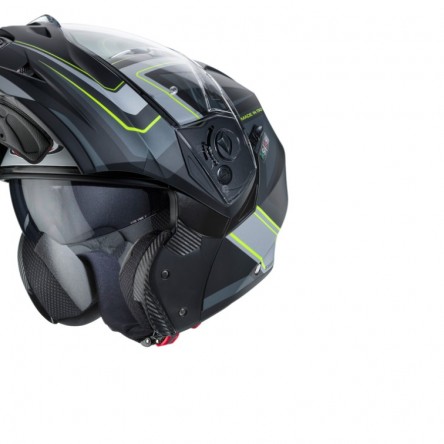 CASC ABATIBLE/MODULAR CABERG DUKE II TOUR MATT BLACK/YELLOW FLUO/ANTHRACITE/SILVER