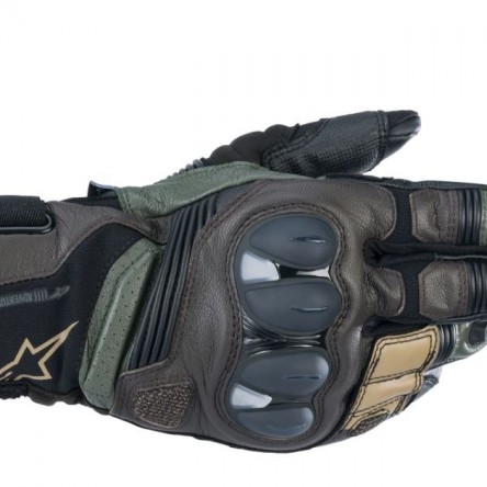 GUANTS ALPINESTAR BELLIZE V2 DRYSTAR BLACK FOREST/BROWN