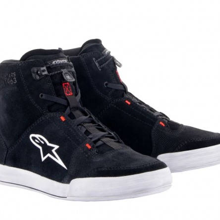 BOTES ALPINESTARS CHROME BLACK / COOL GREY / RED FLUOR