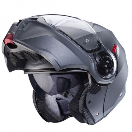 CASCO ABATIBLE CABERG DUKE EVO MATT GUN METAL E06
