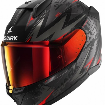 CASC INTEGRAL SHARK D-SKWAL 3 BLAST-R Mat Black Anthracite Red