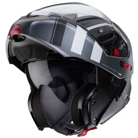 CASC ABATIBLE CABERG HORUS X ROAD MATT BLACK/GUN METAL WHITE ECE 22.06