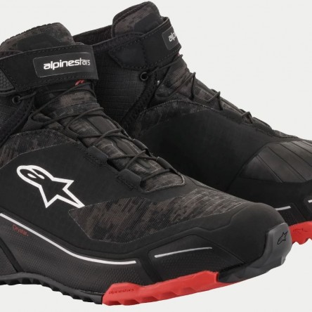 BOTES ALPINESTARS CR-X DRYSTAR® RIDING SHOES BLACK CAMO RED