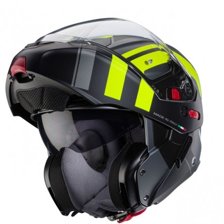 CASC ABATIBLE CABERG HORUS X ROAD MATT GUN METAL/BLACK/YELLOW FLUO (ECE 22-06)