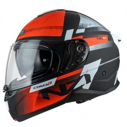 CASC ABATIBLE NZI COMBI 3 DUO METRIC BLACK&RED&WHITE UN/ECE R.22.06