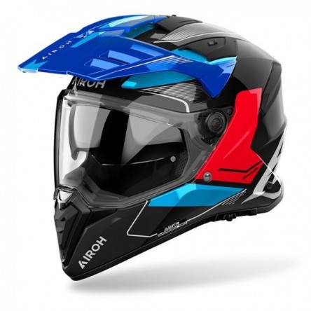 CASC AIROH BANDIT TUNE BLUE/RED GLOSS