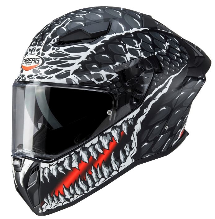 CASCO INTEGRAL CABERG DRIFT EVO II CROK MATT BLACK ANTHRACITE RED ECE 22.06